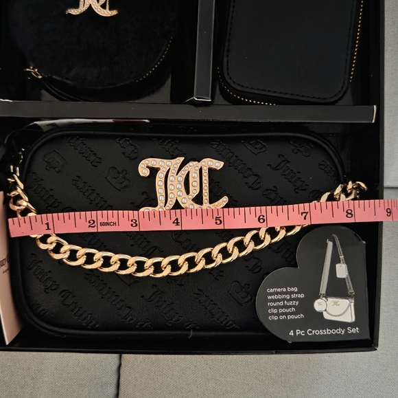 Juicy Couture Black 4 Piece Crossbody Set - Picture 9 of 11